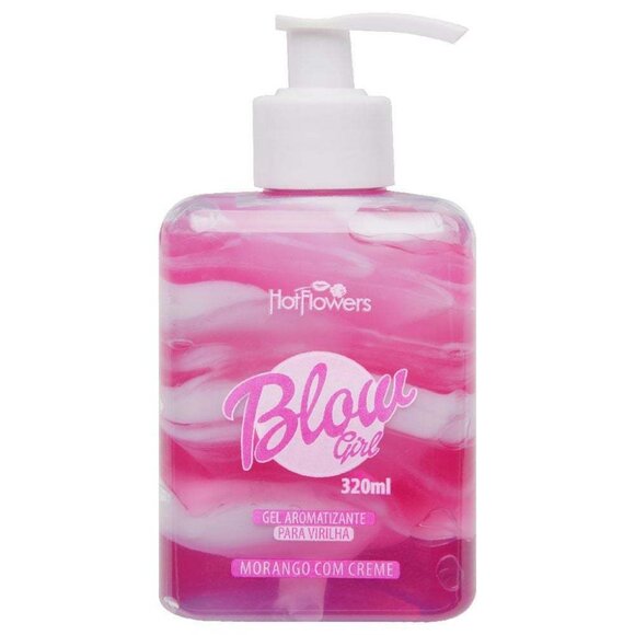 COPY - Blow Girl Gel Aromatizante Beijável Morango Com Creme 320ml USA - Picture 1 of 1